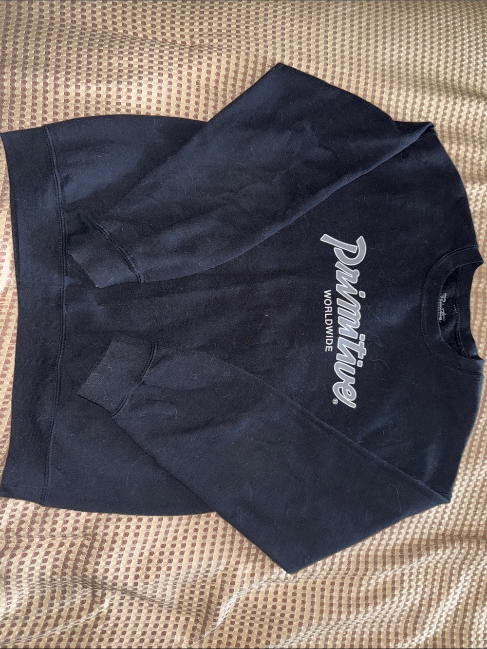 Primitive Worldwide logo Black crewneck